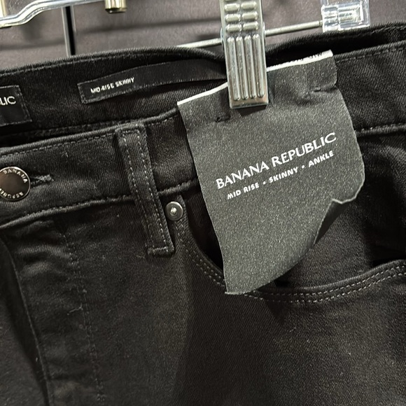 Banana Republic Premium Denim Mid rise, stretch,skinny,ankle, 5 Pocket Belt Loop - Picture 6 of 8